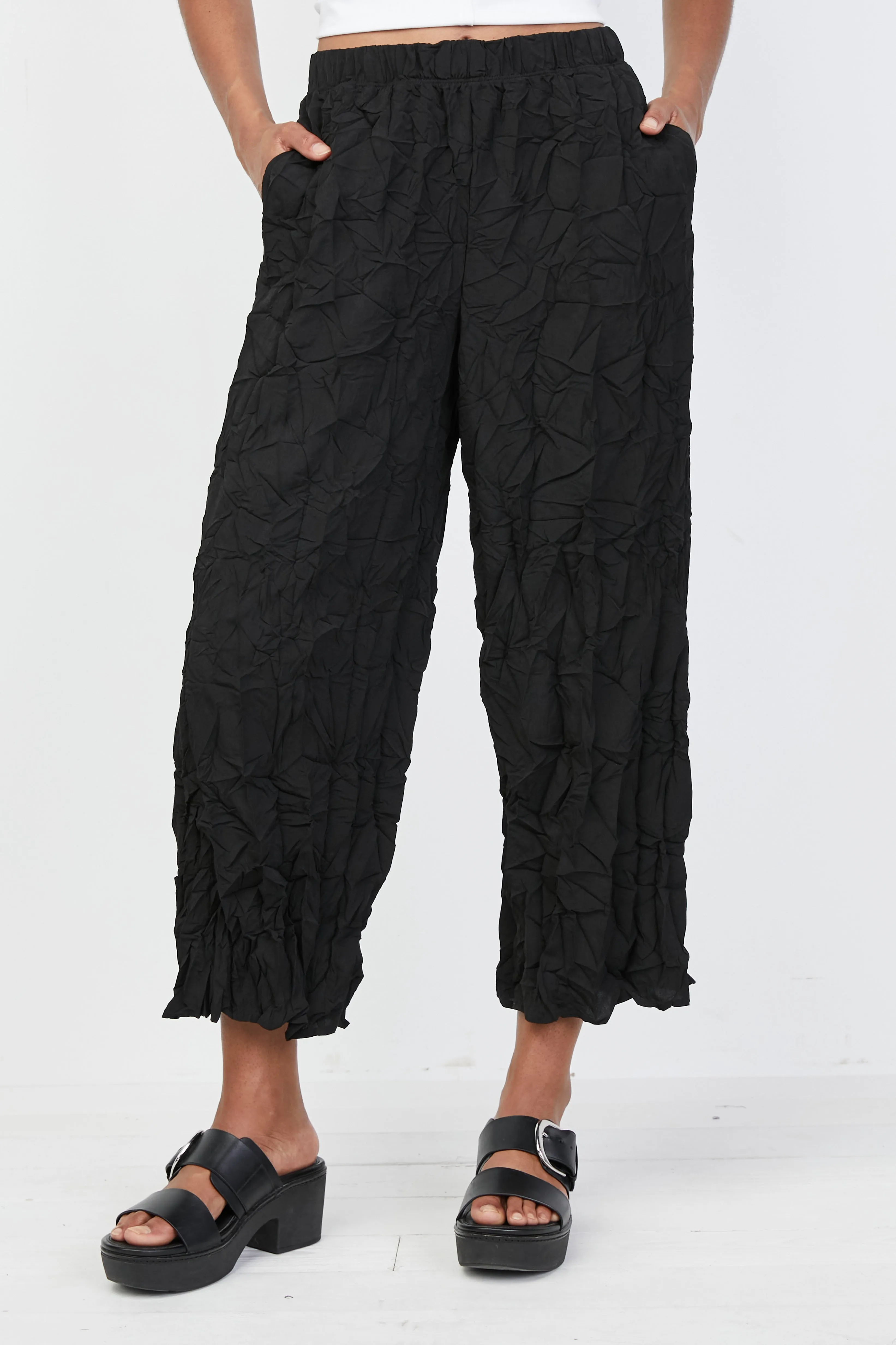 Liv by Habitat pant, cropped crinkle