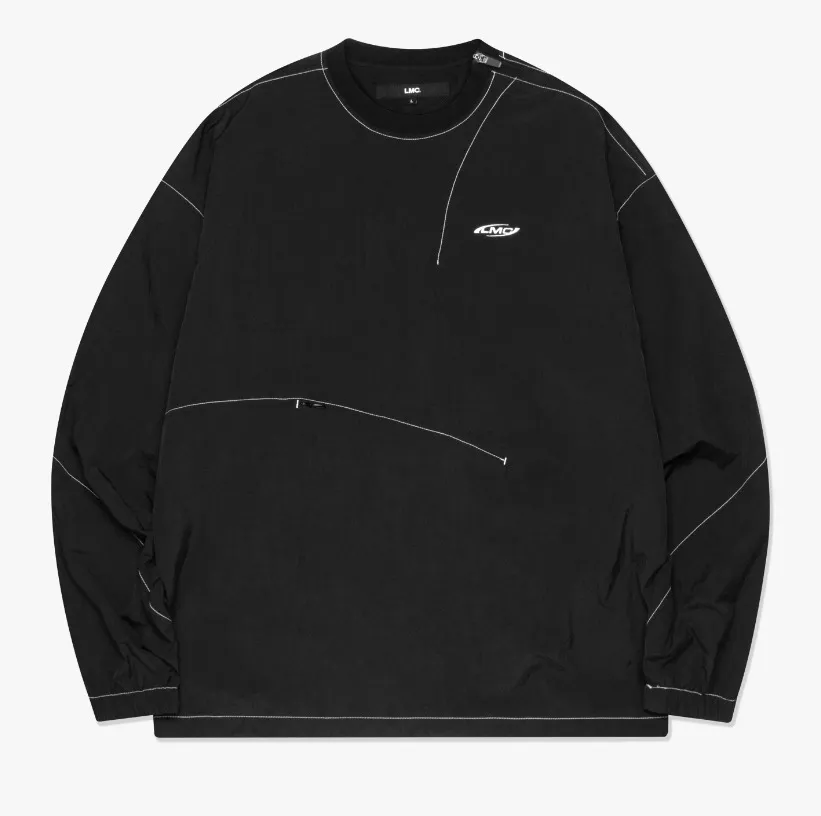 LMC  |Crew Neck Unisex Nylon Street Style U-Neck Long Sleeves