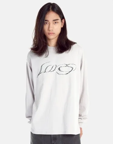 LORES  |Unisex Street Style Long Sleeves Plain Cotton Logo