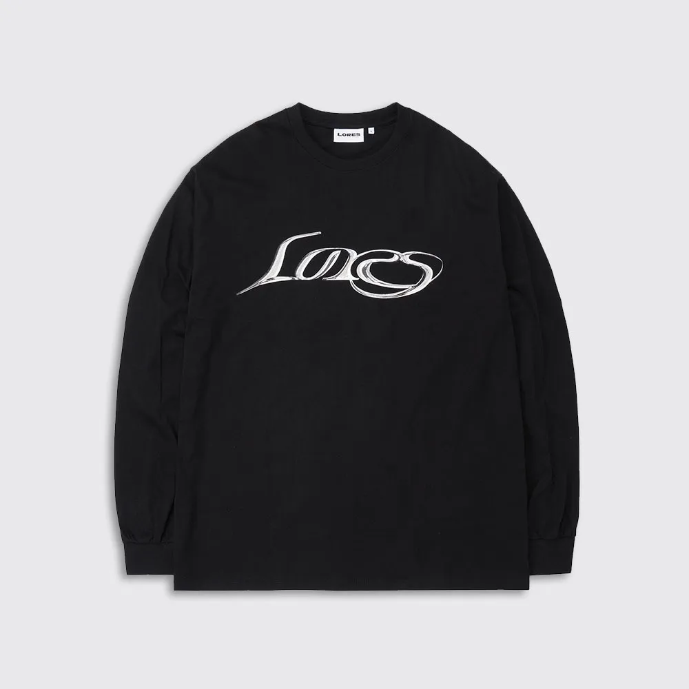 LORES  |Unisex Street Style Long Sleeves Plain Cotton Logo