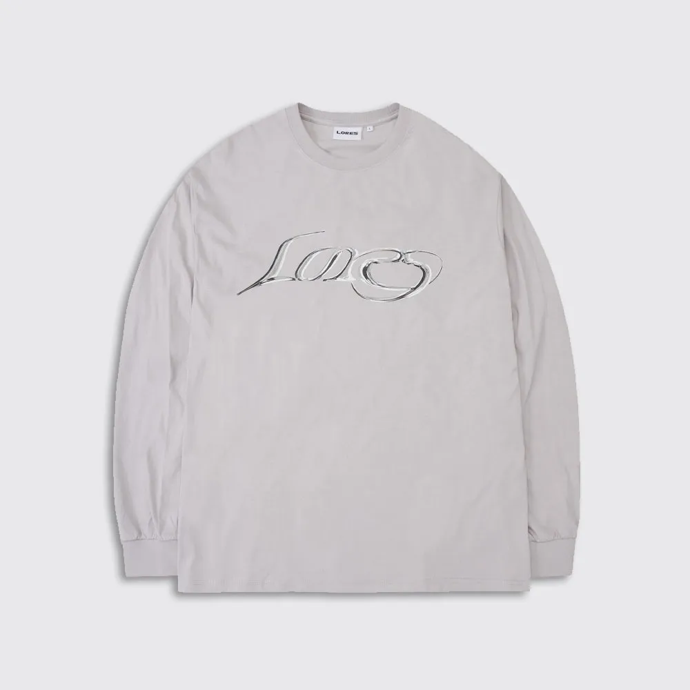 LORES  |Unisex Street Style Long Sleeves Plain Cotton Logo