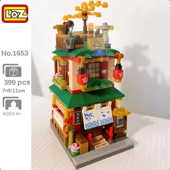 Loz LOZ Street Series - Hot Spring House Building Bricks Set 16.5x12.5x8cm