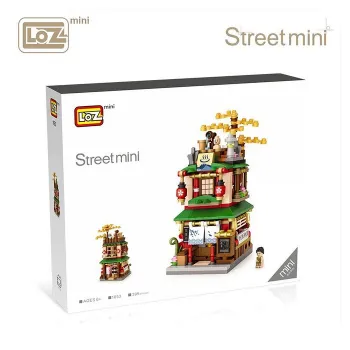 Loz LOZ Street Series - Hot Spring House Building Bricks Set 16.5x12.5x8cm