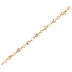 Lucia Chain & Pav Diamond Bracelet