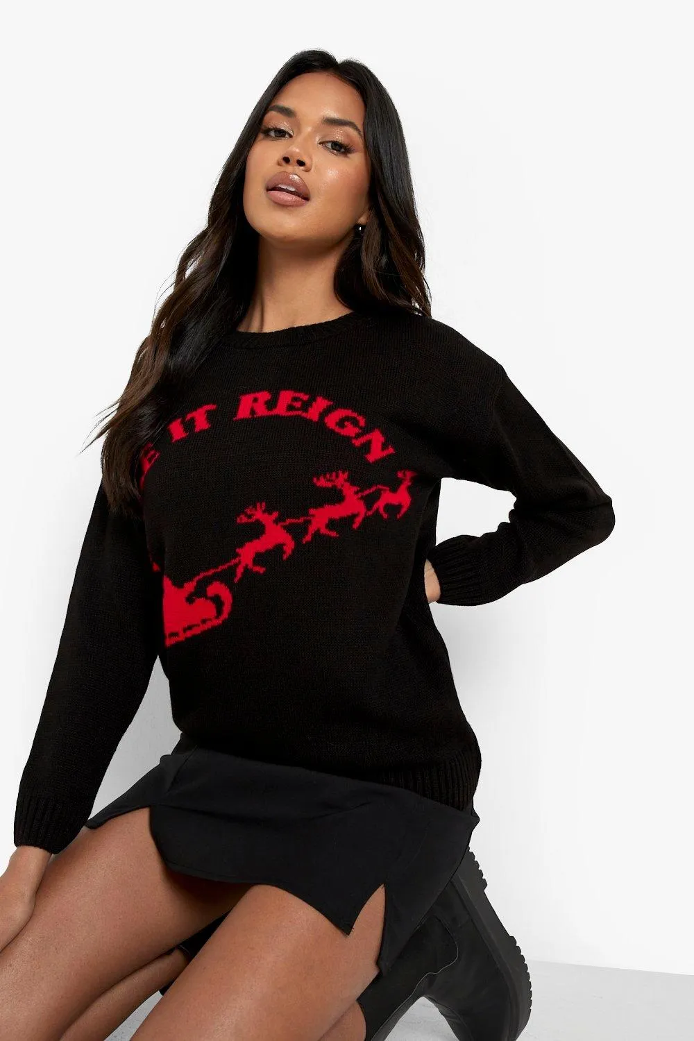 Make It Reign Slogan Christmas Sweater