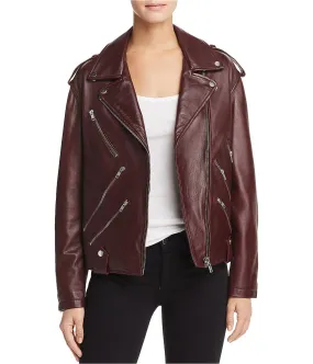 Mcq Womens Leather Biker Jacket