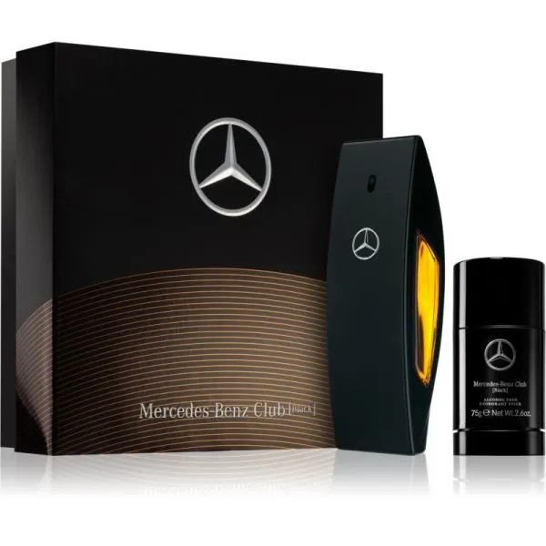 Mercedes-Benz Club Black 2pc Gift Set EDT 3.4 oz 100 ml Men