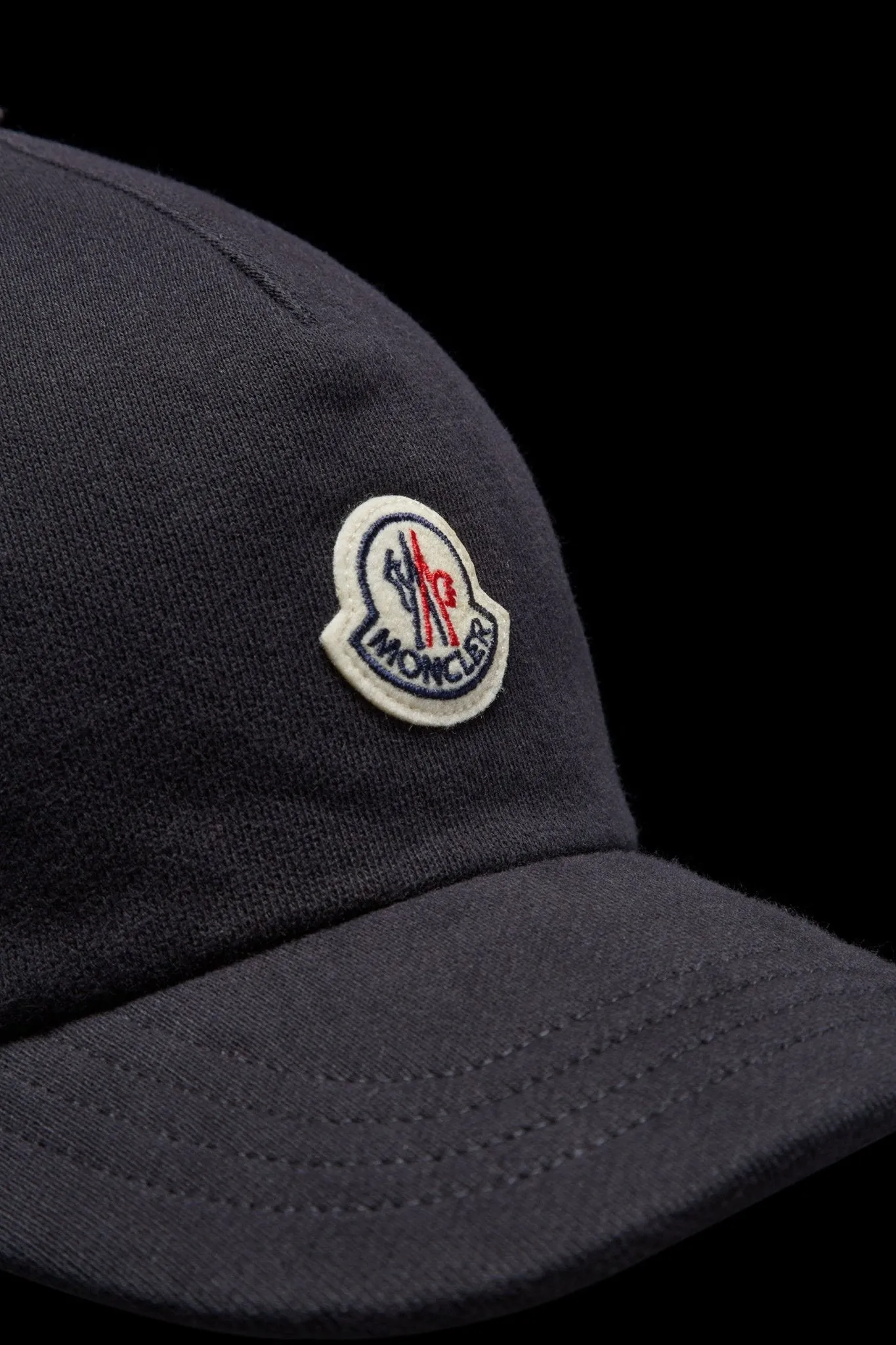 Moncler - Casquette en molleton Navy