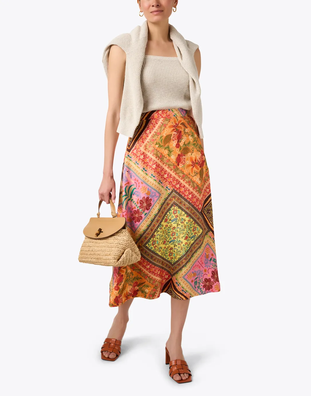 Multi Print Skirt