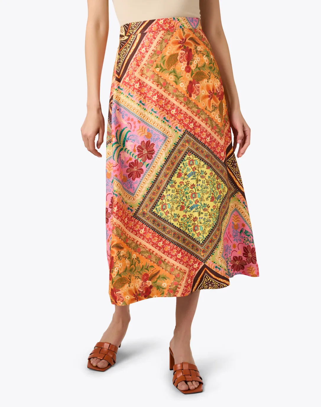 Multi Print Skirt