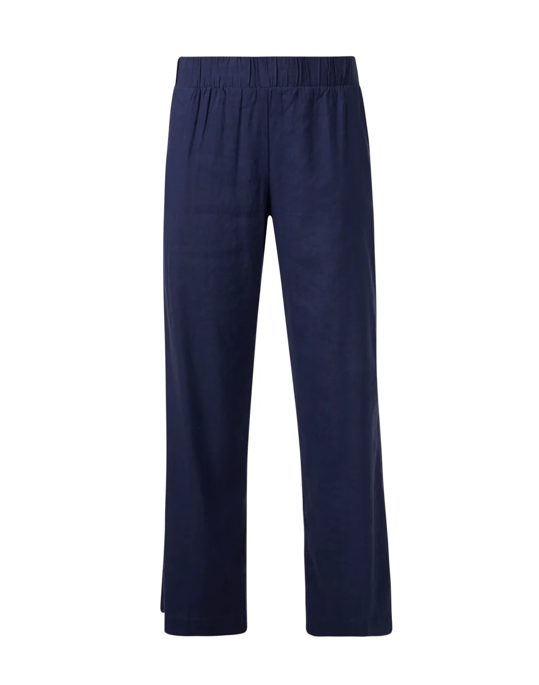 Navy Linen Blend Pant