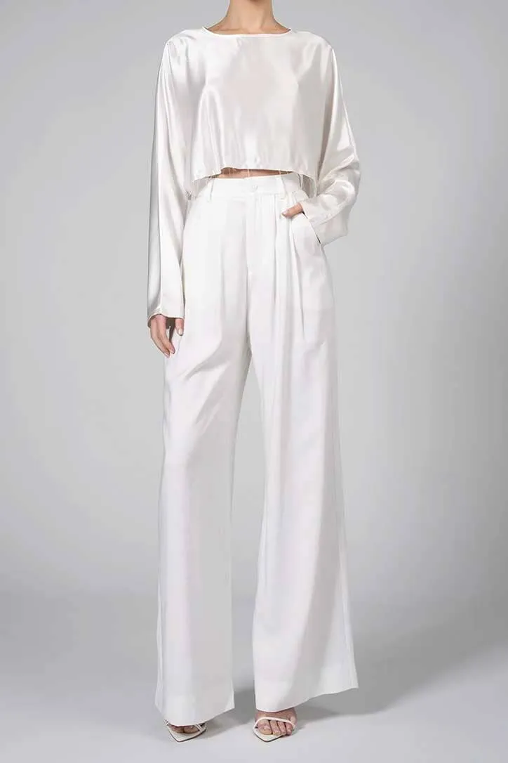 NONCHALANT | Fabi Pant - White