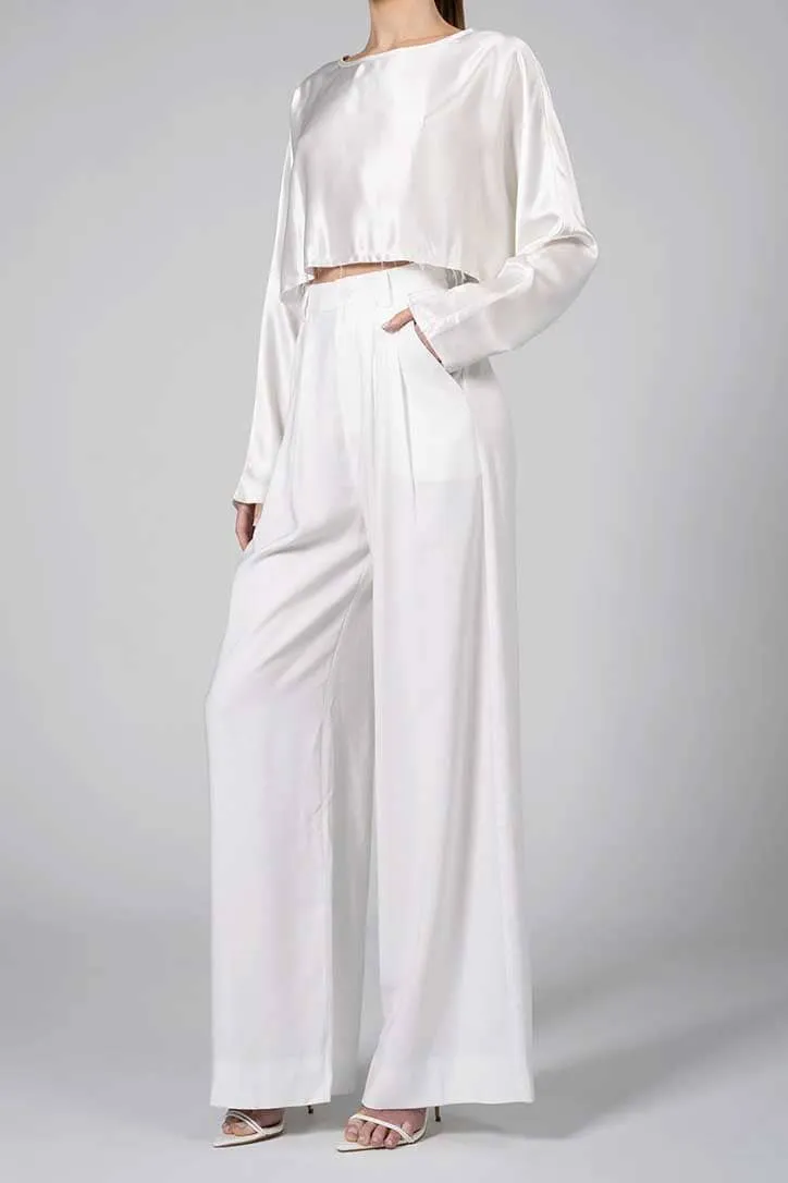 NONCHALANT | Fabi Pant - White