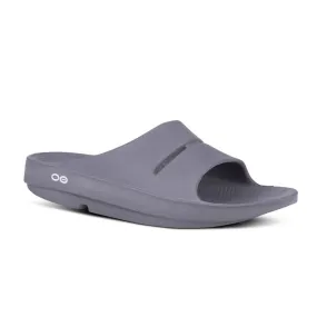 Oofos Ooahh Recovery Slide Sandal - Slate