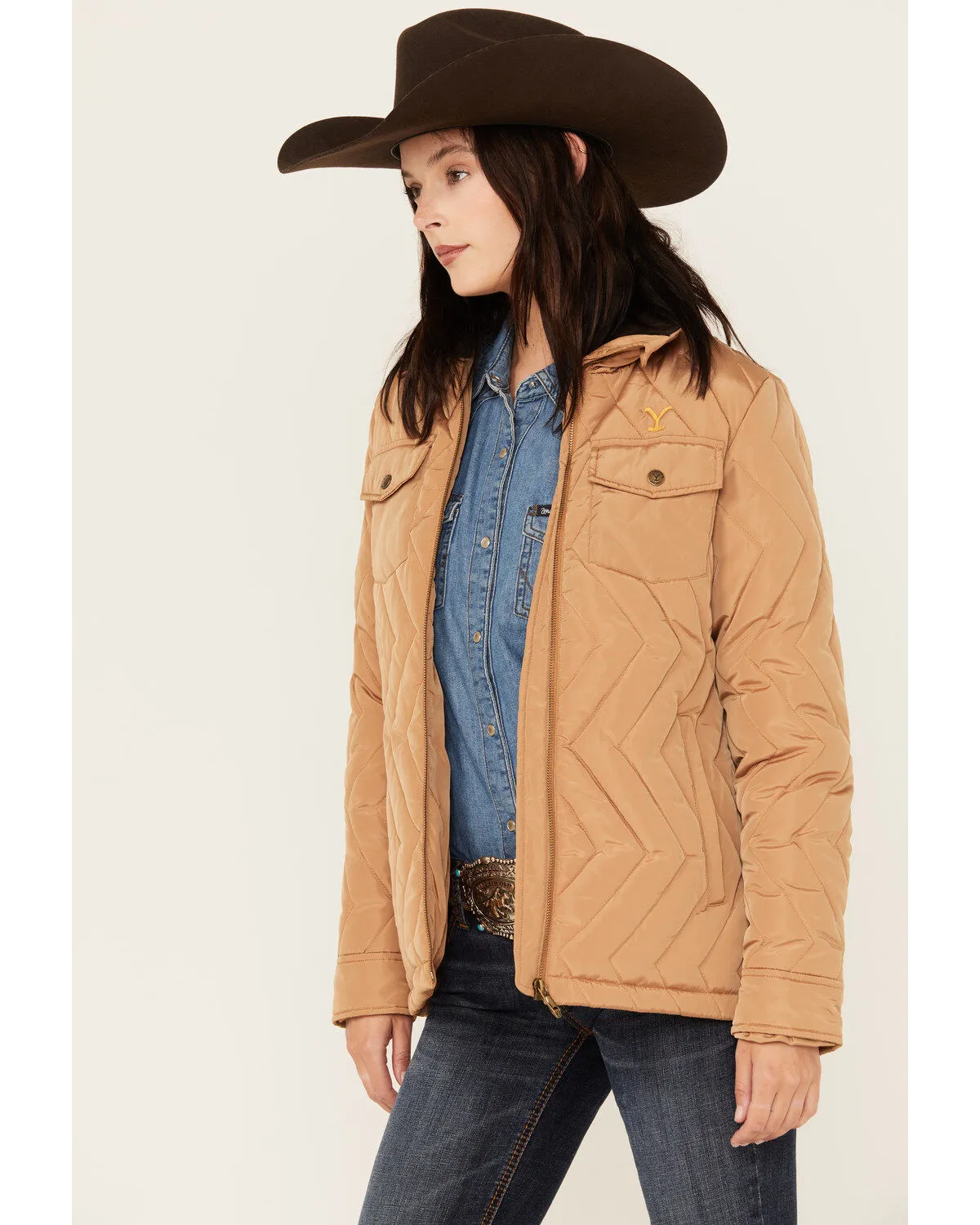 Paramount Network's Yellowstone Women's Quilted Barn Coat