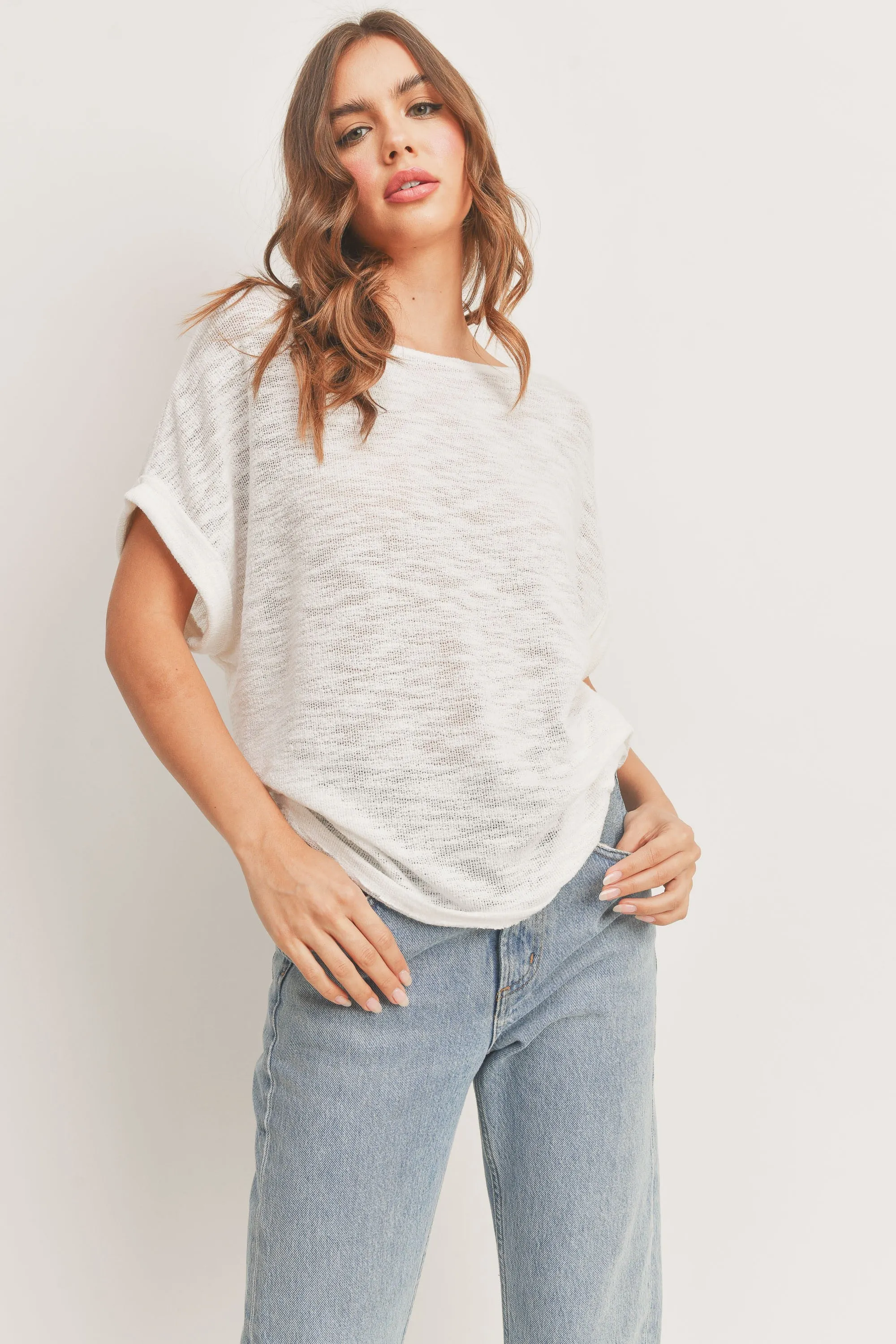 Play The Part Slub Knit Top - 2 Colors