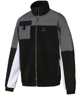 Puma Mens Trail Woven Fuzzy Fleece Jacket