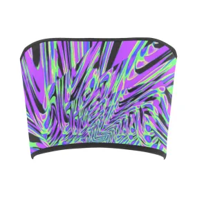 Purple Rave Fractal Bandeau Top