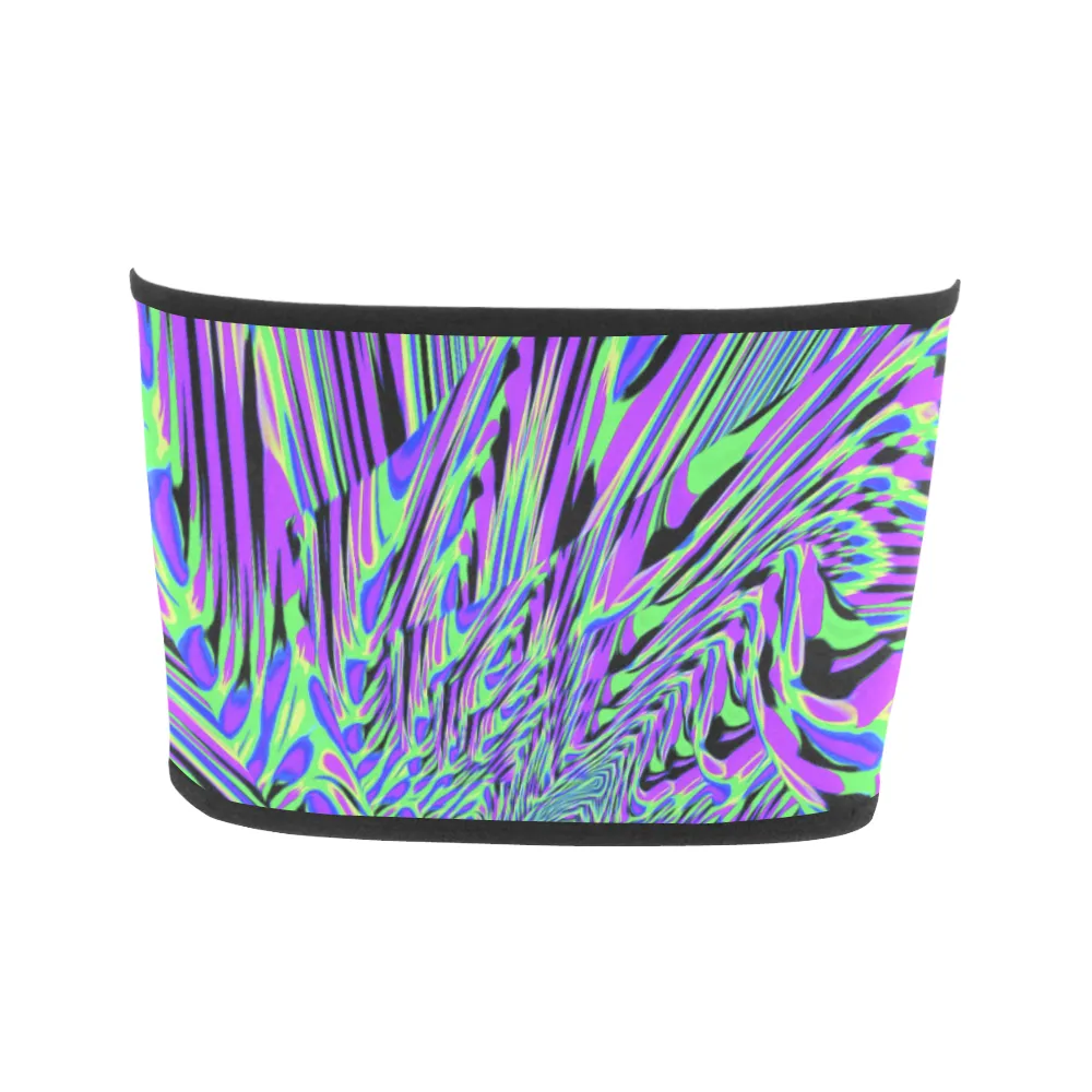 Purple Rave Fractal Bandeau Top