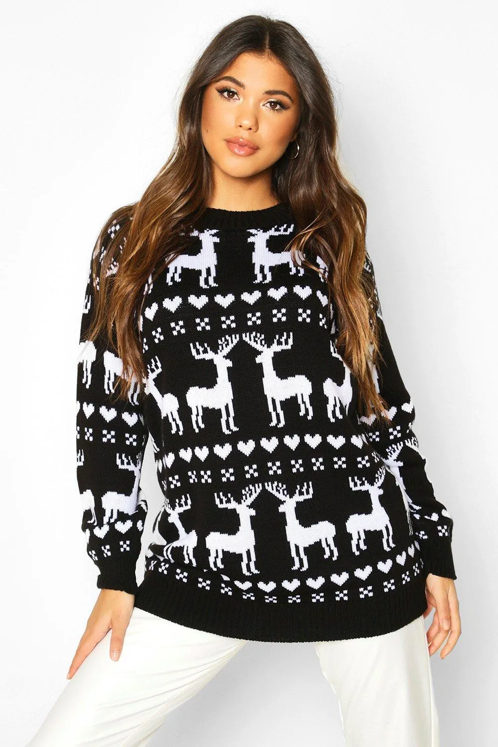 Reindeer Fairisle Christmas Sweater