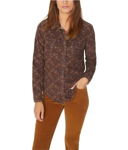 Sanctuary Clothing Womens Floral Button Up Shirt