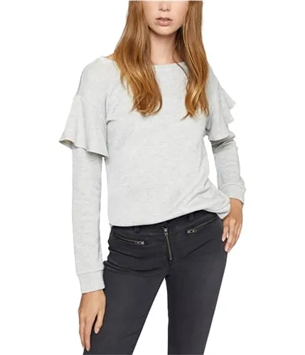 Sanctuary Clothing Womens Ruffled Sweatshirt