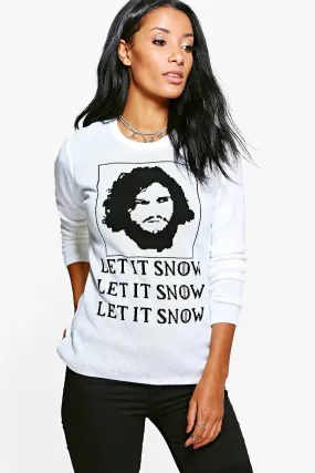 Scarlett Let It Snow Christmas Sweater