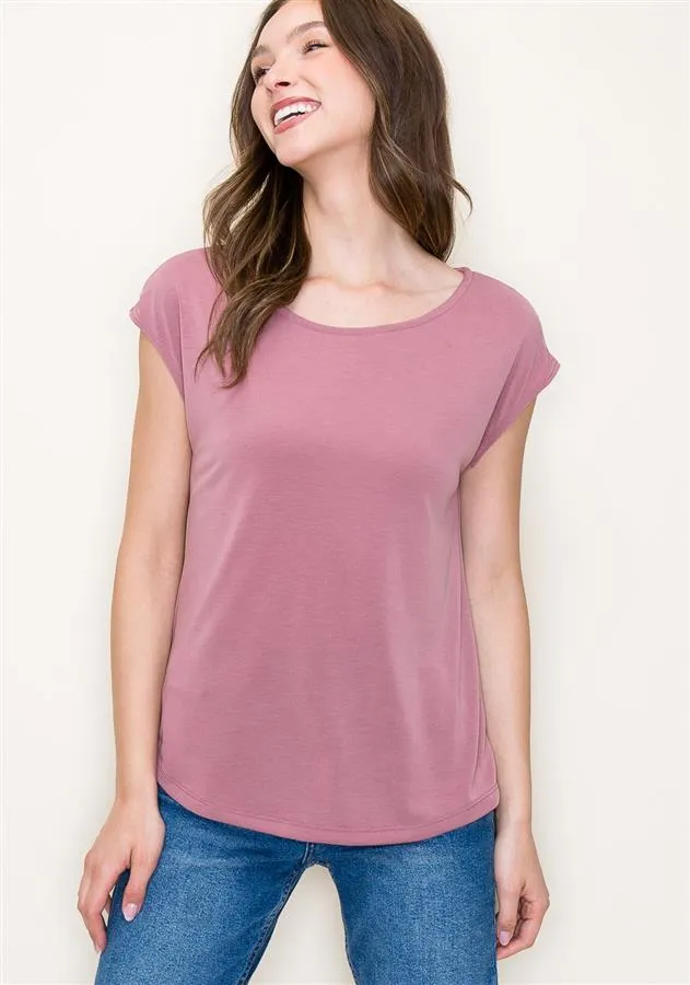 Simple & Stylish Basic Tops - 2 Colors!