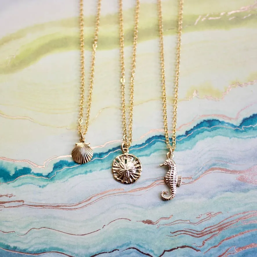 Super Tiny Shell Charm Necklace