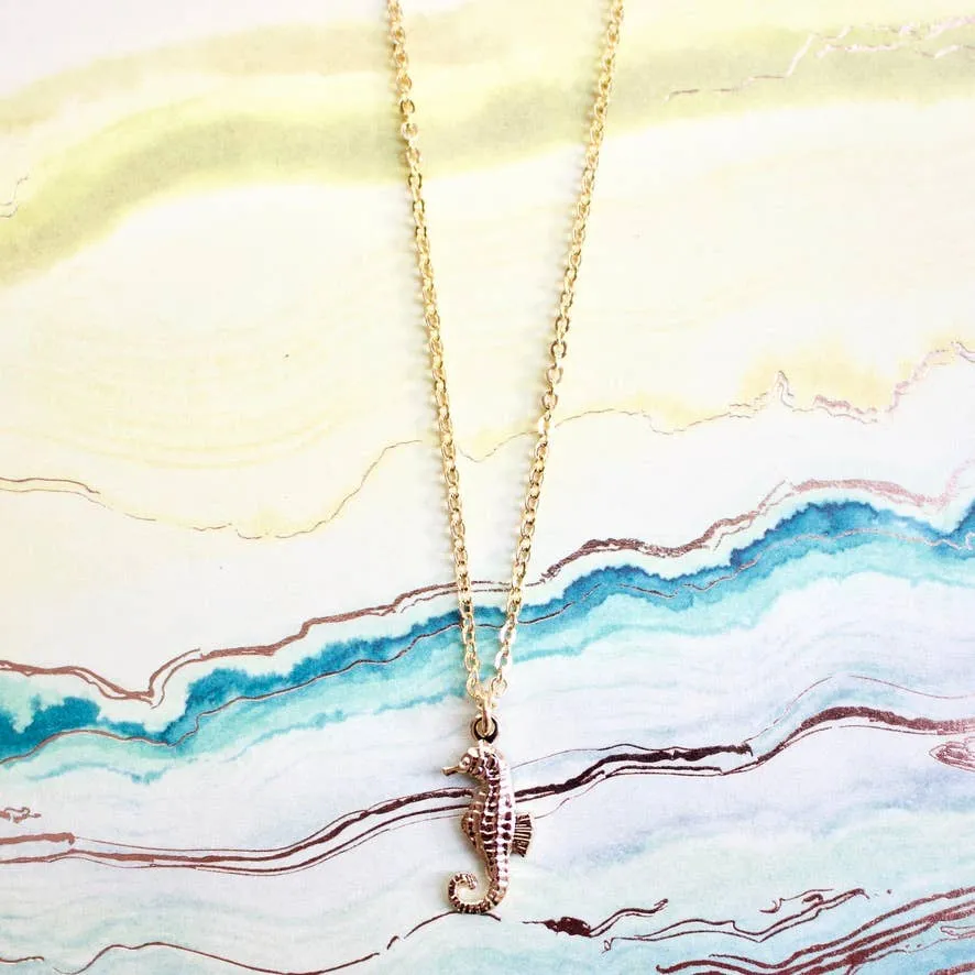 Super Tiny Shell Charm Necklace