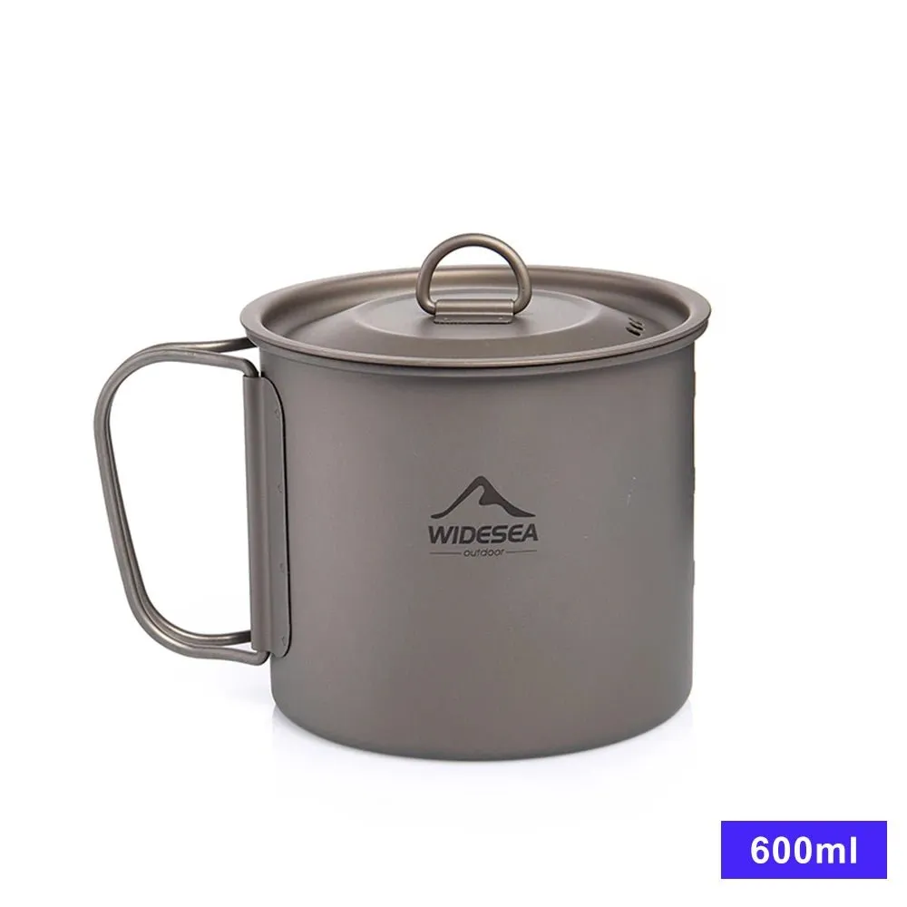 Tasse de camping en titane 200ml - 750ml à partir de 43g Widesea - camping mug cup