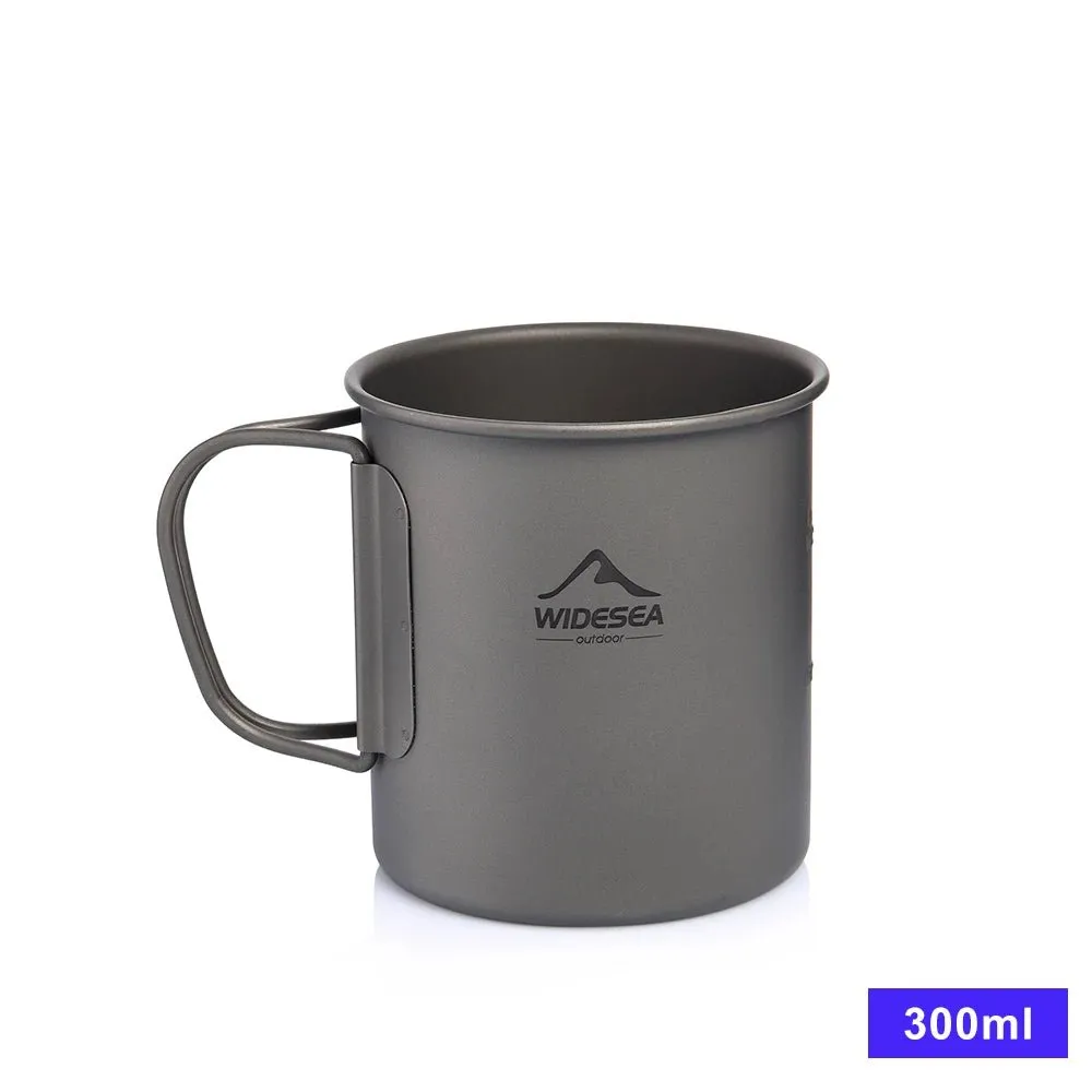 Tasse de camping en titane 200ml - 750ml à partir de 43g Widesea - camping mug cup