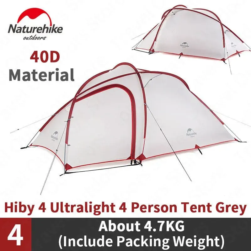 Tente double-parois pour le camping / bivouac 3 personnes 3,2kg Naturehike - Hiby