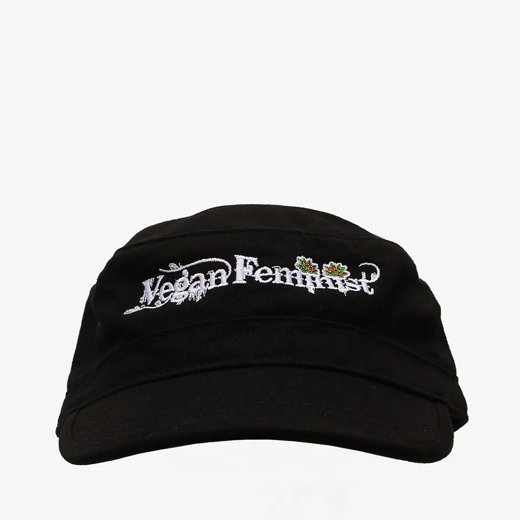 Vegan Feminist Twill Corp Hat - Green or Pink Lotus