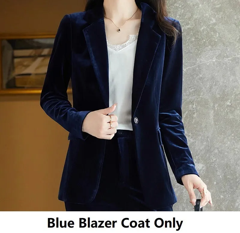 Women's Business Formal OL Style Office Work Wear Blazer and Pants Set