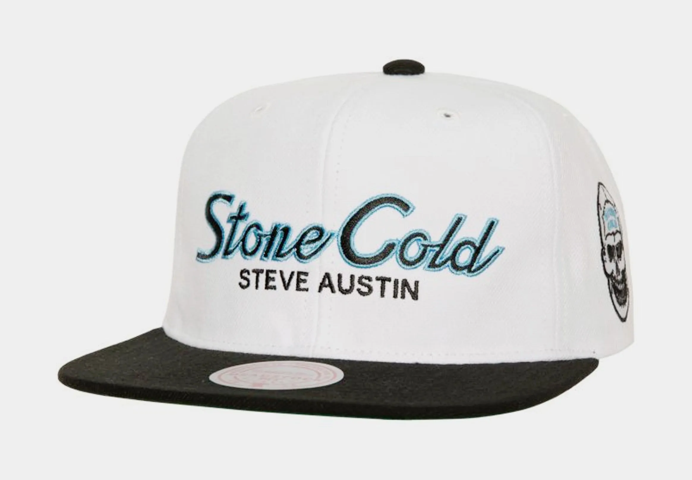 WWE Stone Cold Steve Austin Snapback Mens Hat (White/Black)